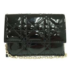 CHRISTIAN DIOR Black Leather Shoulder Bag